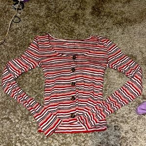 pattern long sleeve aero shirt